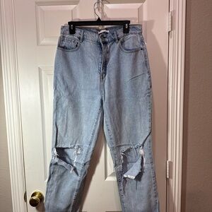 PacSun Light Blue Ripped Boyfriend Jeans